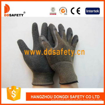 13G Nylon Knitted Latex Palm Coated Safety Gloves (DNL317)